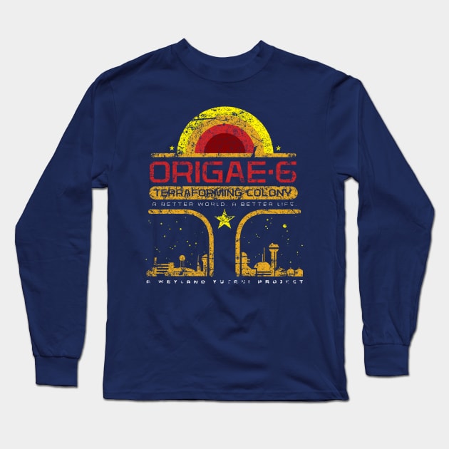 ORIGAE-6 Long Sleeve T-Shirt by MindsparkCreative